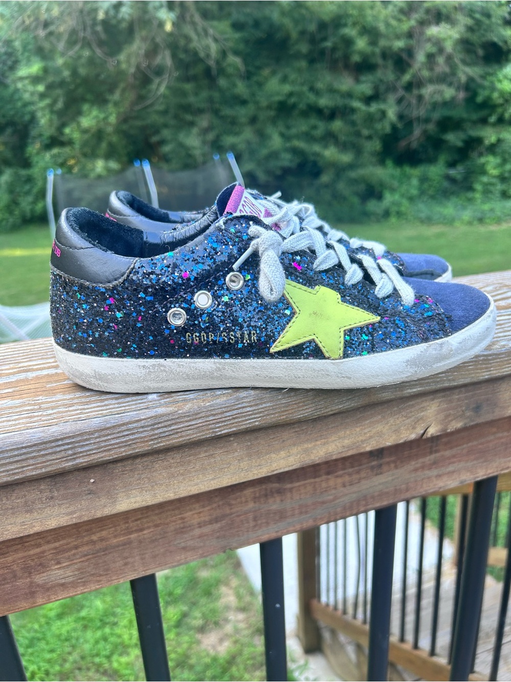 Golden Goose Superstar Disco Glitter low-top sneakers size 37